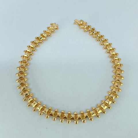 Pulso ● CT Oro amarillo 18k +3 / 14,15 Gr / 7,2 mm / 19 Cm *