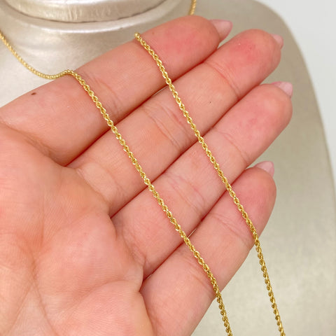 Cadena ● Lazo Oro amarillo 18k +1 / 1,8 Gr / 1,4 mm / 60 Cm *
