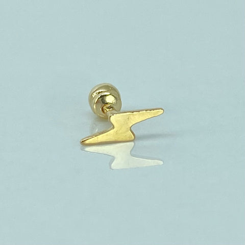 Piercing Rayo / Oro Amarillo 18k (Joya) / 0,26gr / 1.1cm / (Oreja) †