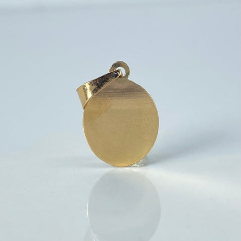 Dije Placa Ovalada Oro amarillo 0,56 Gr / 2,2 Cm *