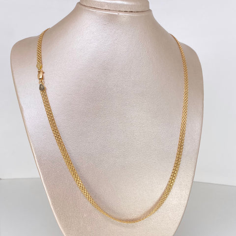 Cadena ● China Oro amarillo 18k 15,3 Gr / 5 mm / 60 Cm *