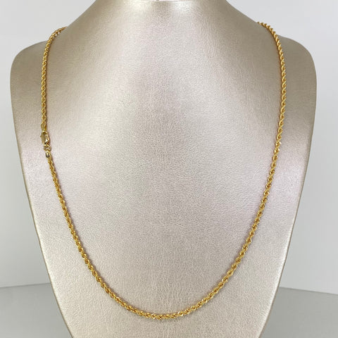 Cadena ● Lazo Oro amarillo 18k +1 / 5,55 Gr / 2,7 mm / 60 Cm