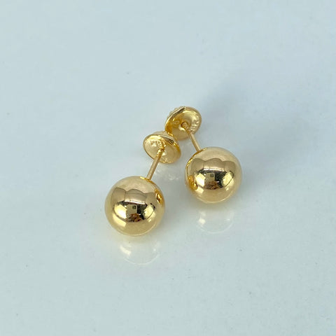 Topos Bolas Lisas Oro amarillo 0,95 Gr / 8 mm