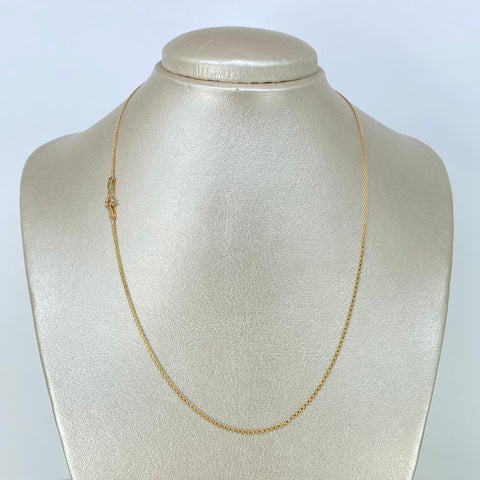 Cadena ● China Oro amarillo 18k 2,4 Gr / 1,3 mm / 45 Cm *