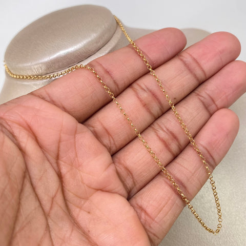 Cadena ● Aro Seguido Oro amarillo 18k 1,15 Gr / 2 mm / 40 Cm *