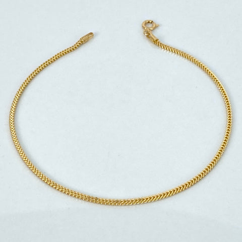 Pulso ● Franco Oro amarillo 18k +2 / 1,7 Gr / 1,5 mm / 21 Cm *