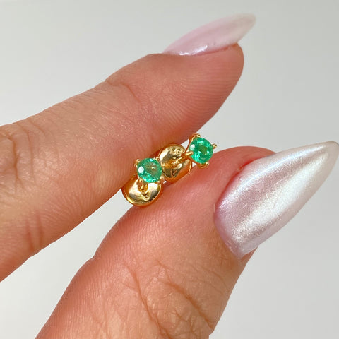 Topos Esmeraldas 28PTS Oro amarillo 18k 0,6 Gr / 3,3 mm *