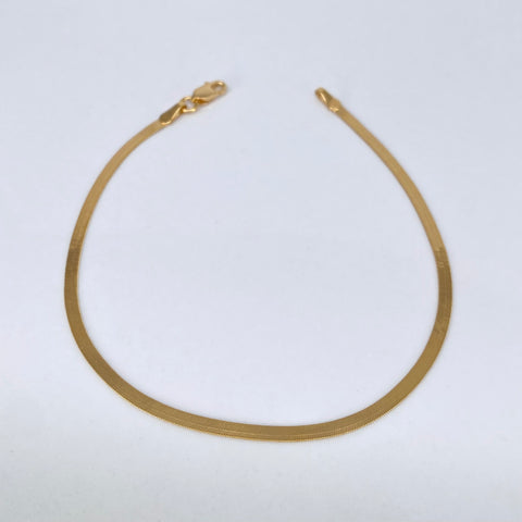 Pulso ● Espejo Oro amarillo 18k +3 / 2,1 Gr / 2,3 mm / 19,3 Cm †