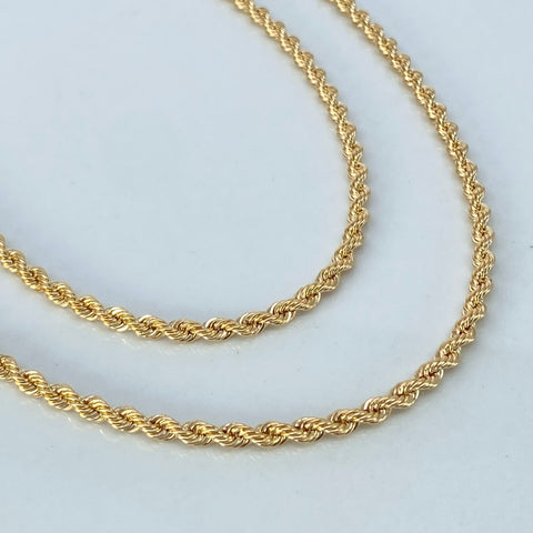 Cadena ● Lazo Oro amarillo 18k +1 / 5,63 Gr / 2,6 mm / 60 Cm *