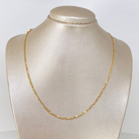 Cadena ● Tres Por Uno 3x1 Oro amarillo 18k 2,55 Gr / 2,4 mm / 50 Cm *