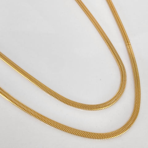 Cadena ● Sedusa ESP Oro amarillo 18k +3 / 5,1 Gr / 2,2 mm / 50 Cm