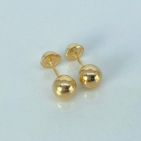 Topos Bolas Lisas Oro amarillo 0,65 Gr / 6 mm
