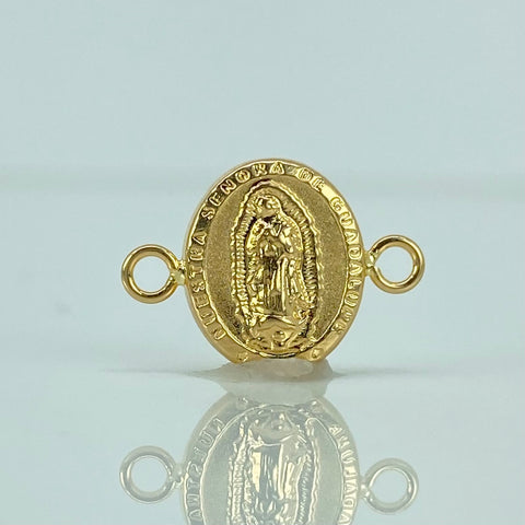 Herraje Virgen Guadalupe Oro amarillo 18k 0,62 Gr / 1,6 Cm  *