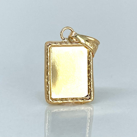 Dije Placa Rectangular Oro amarillo 0,92 Gr / 2,3 Cm †