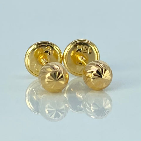 Topos Bolas Diamantadas Oro amarillo 0,52 Gr / 4 mm