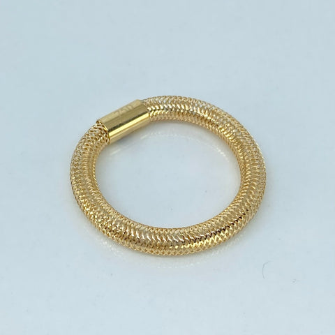 Anillo ● Articulado Oro amarillo 18k / Talla 7/9 / +3 / 0,55 Gr / 3,3 mm *