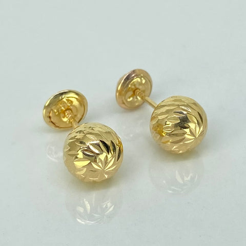 Topos Bola Diamantada Oro amarillo 18k 0,8 Gr / 7 mm