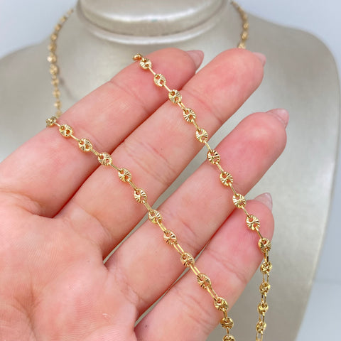 Cadena GC Diamantada Oro amarillo 18k 6,00 Gr / 3,3 mm / 45 Cm *