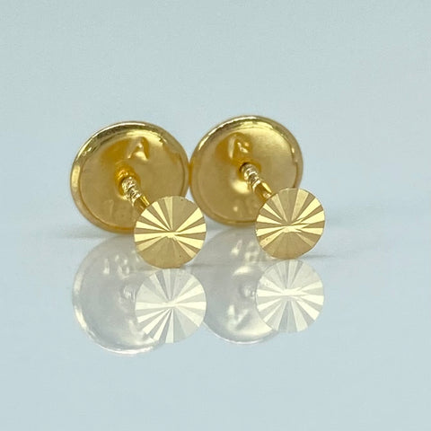 Topos Circulo Diamantado Oro amarillo 18k 0,35 Gr / 3 mm *