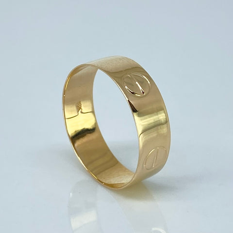 Anillo Tornillos CT Oro amarillo / Talla 7 1/4 / 1,77 Gr