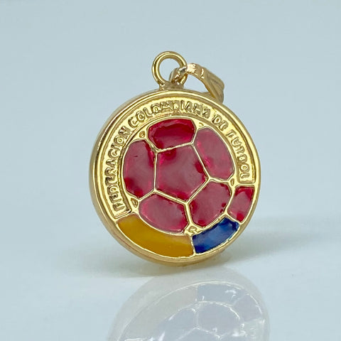 Herraje Balon Futbol Oro amarillo 1,15 Gr / 2,1 Cm *