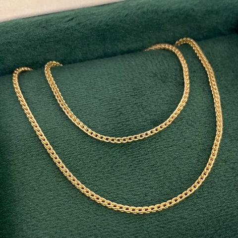 Cadena ● Franco Oro amarillo 18k +2 / 2,75 Gr / 1,4 mm / 45 Cm *