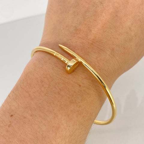 Pulso ● Clavo CT Oro amarillo 18k +3 / 7,35 Gr / 20 Cm *