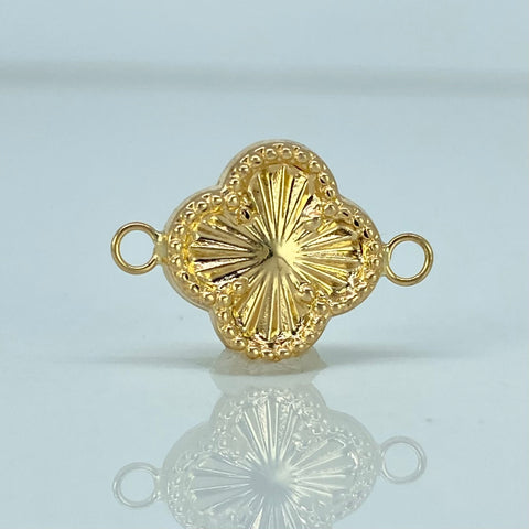 Herraje Troquel Trebol Oro amarillo 18k 0,77 Gr / 2,9 Cm