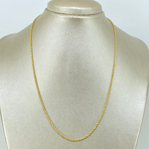 Cadena ● Lazo Oro amarillo 18k +1 / 1,58 Gr / 1,6 mm / 45 Cm