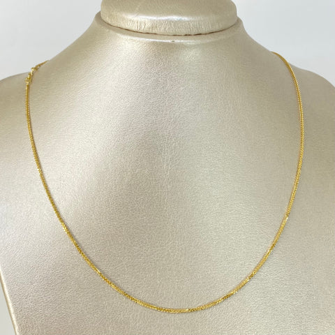 Cadena ● Franco Oro amarillo 18k +2 / 2,9 Gr / 1 mm / 45 Cm *