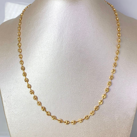 Cadena GC Diamantada Oro amarillo 18k 7,83 Gr / 3,8 mm / 48 Cm *