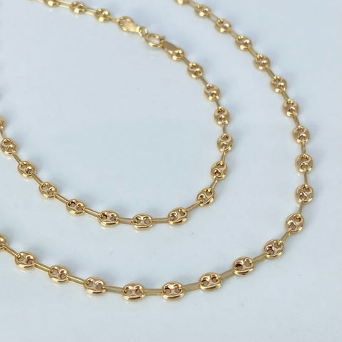 Cadena GC Lisas Oro amarillo 4,80 Gr / 3,3 mm / 45 Cm