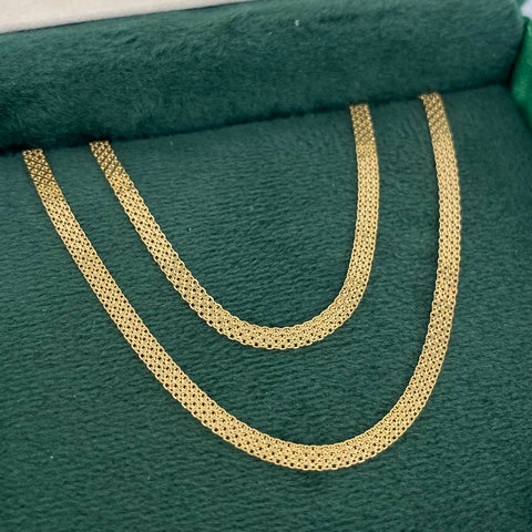 Cadena ● China Oro amarillo 18k 3,83 Gr / 2,5 mm / 50 Cm