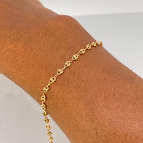 Pulso GC Diamantado Oro amarillo 2,22 Gr / 3,3 mm / 19 Cm†