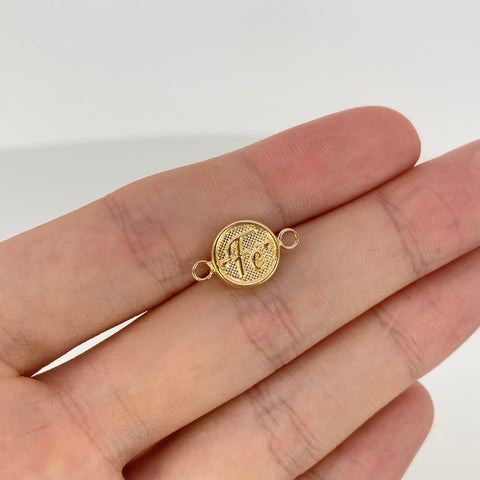Herraje Circulo Fe Oro amarillo 18k 0,58 Gr