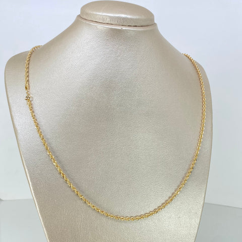 Cadena ● Lazo Oro amarillo 18k +1 / 3,9 Gr / 3 mm / 60 Cm †