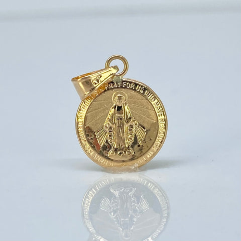 Dije Virgen Milagrosa Oro amarillo 0,7 Gr / 1,8 Cm *