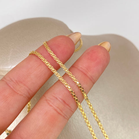 Cadena ● China Oro amarillo 18k 2,18 Gr / 1,6 mm / 50 Cm