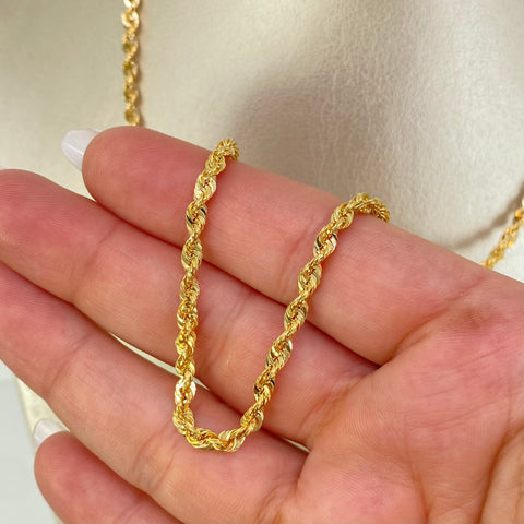 Cadena ● Lazo Oro amarillo 18k +1 / 5,25 Gr / 3,5 mm / 50 Cm †