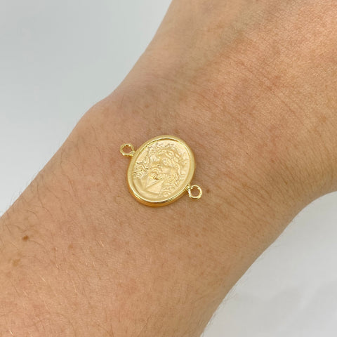 Herraje Rostro Jesus Oro amarillo 18k 0,95 Gr / 2 Cm
