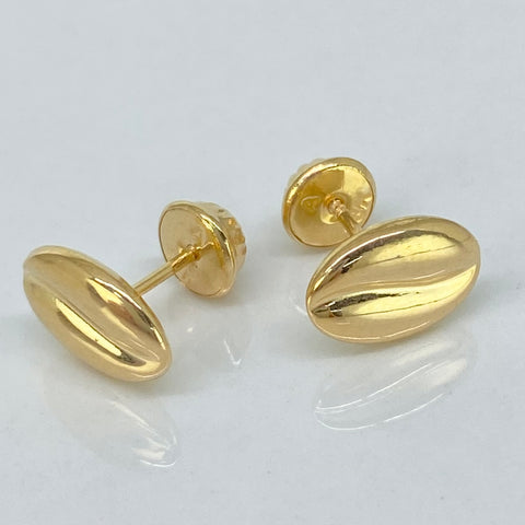 Topos Grano Cafe Oro amarillo 18k 0,81 Gr / 9 mm *