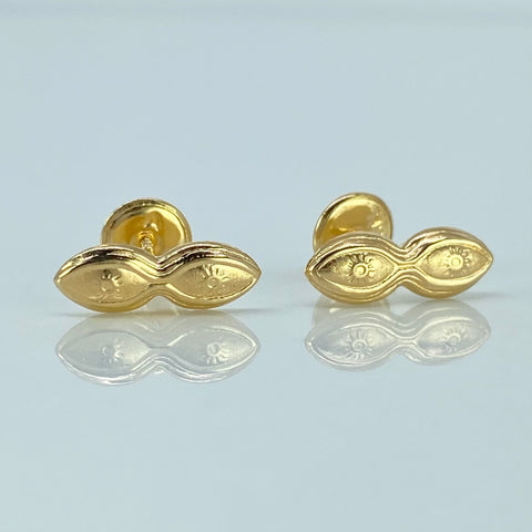 Topos Ojos Santa Lucia Oro amarillo 18k 0,7 Gr / 10 mm