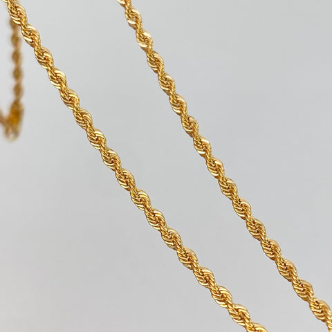 Cadena ● Lazo Oro amarillo 18k +1 / 1,36 Gr / 1,6 mm / 40 Cm