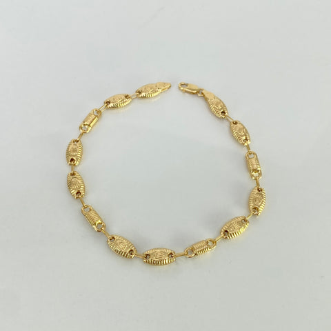 Pulso Rustico Corona RX Oro amarillo 18k 4,67 Gr / 4 mm / 20 Cm