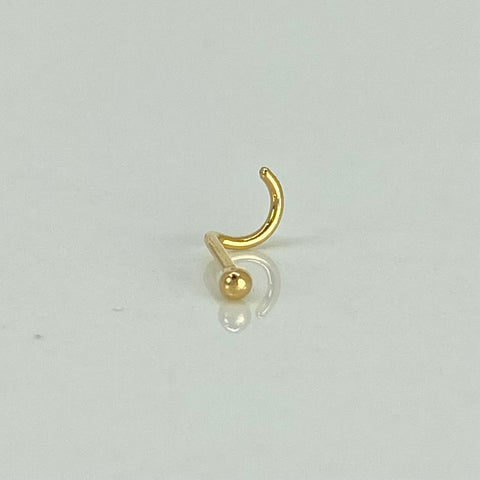 Piercing Bola / Oro Amarillo 18k (Joya) / 0,15gr / 2mm / (Oreja) *