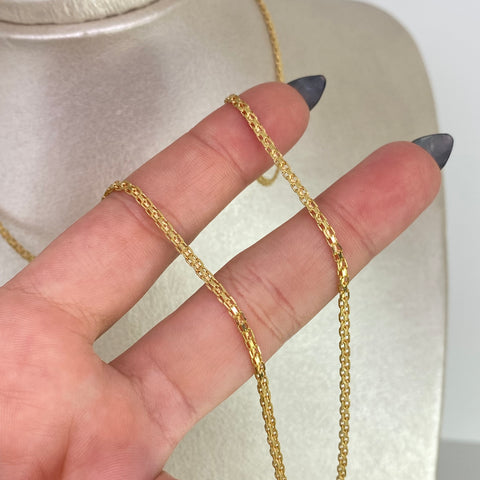 Cadena ● China Oro amarillo 18k 3,42 Gr / 2 mm / 60 Cm