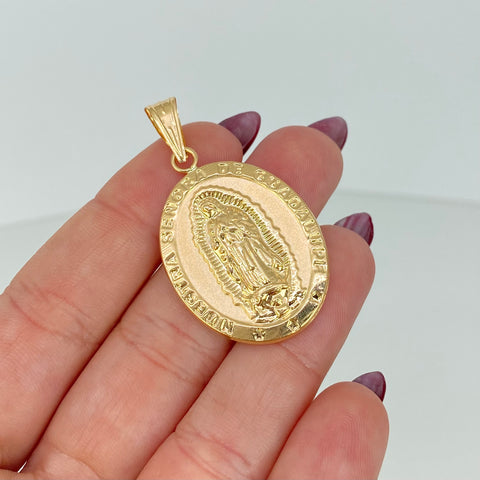 Dije Virgen Guadalupe Oro amarillo 18k 4,02 Gr / 4,3 Cm  *