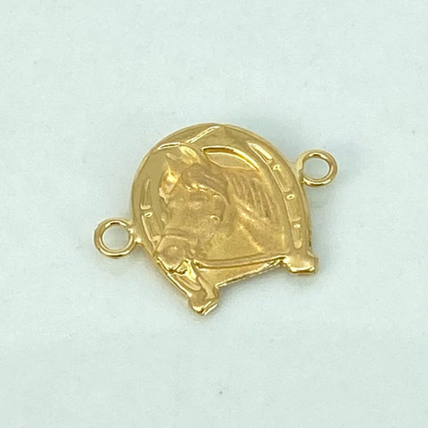 Herraje Herradura Caballo Oro amarillo 18k 1,05 Gr / 2 Cm *