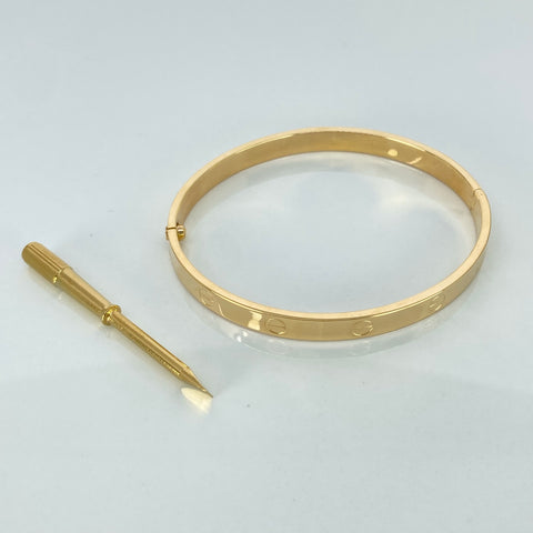 Pulso ● Aro CT (Accesorio) Oro amarillo 18k +3 / 7,3 Gr / 6 mm / 19 Cm *