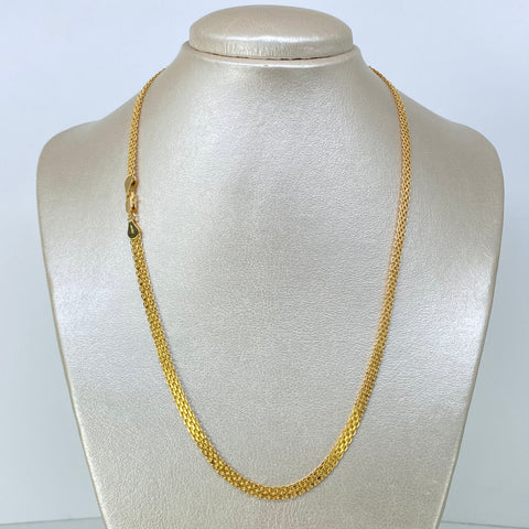 Cadena ● China Oro amarillo 18k 6,5 Gr / 4,2 mm / 50 Cm †